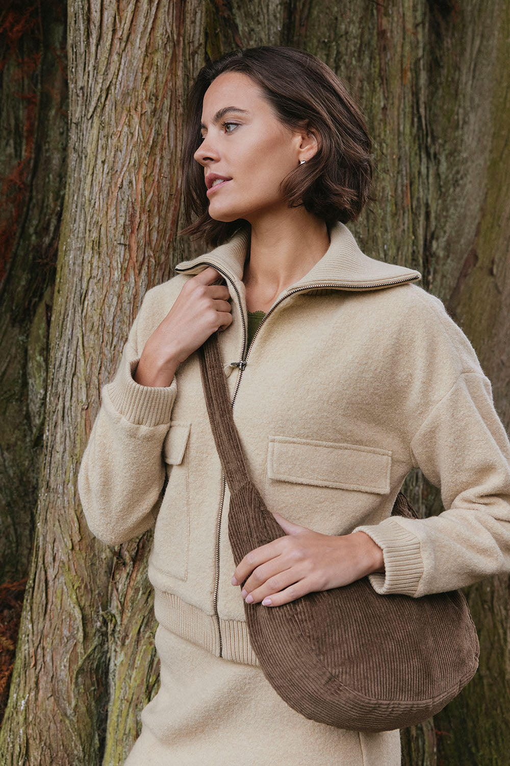 Cross-Body-Bag Birnaa aus Biobaumwolle