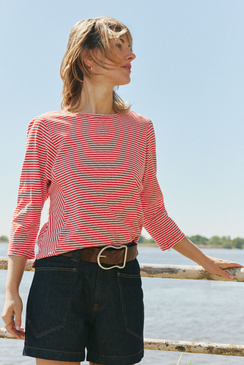 Tarifaa – Slub-Jersey-Shirt Detail