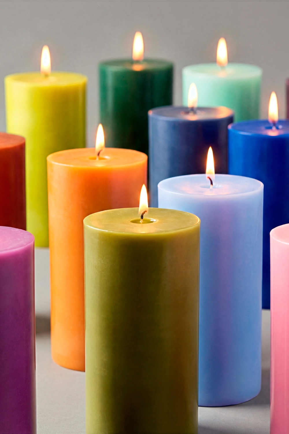 Pillar Candle GLUMI grass