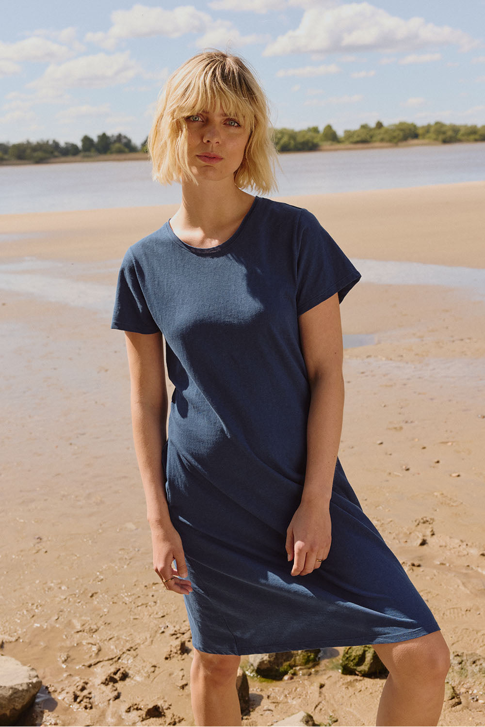 Jerseykleid Inoaa aus Leinen