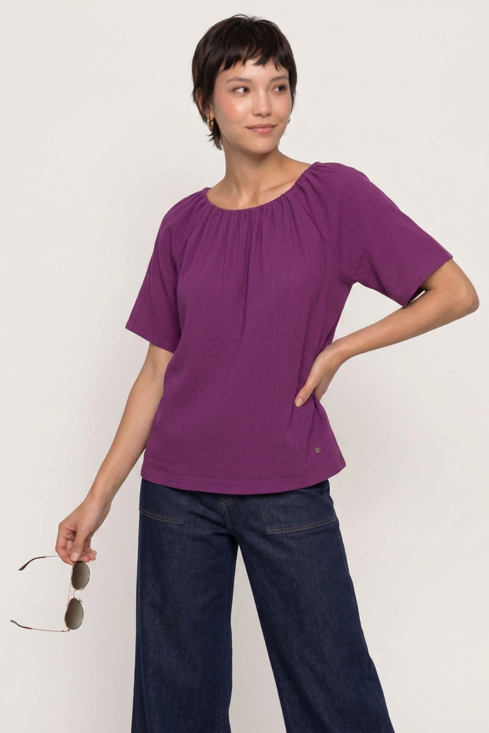 Ruthh – Bluse Carmenausschnitt