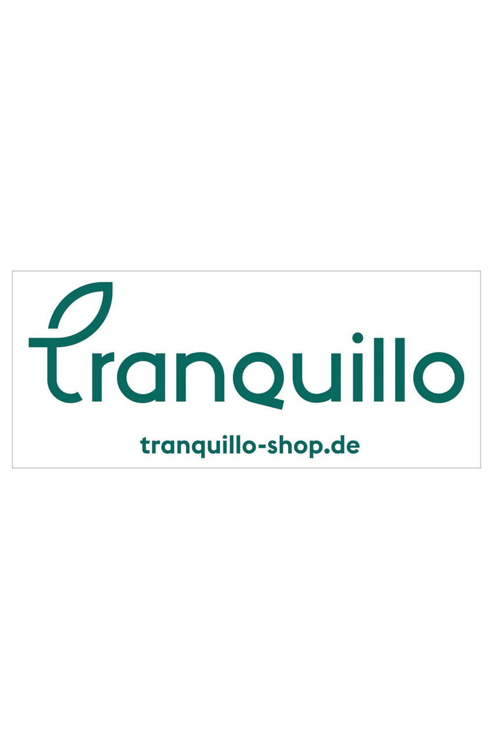 Tranquillo shop window sticker, green