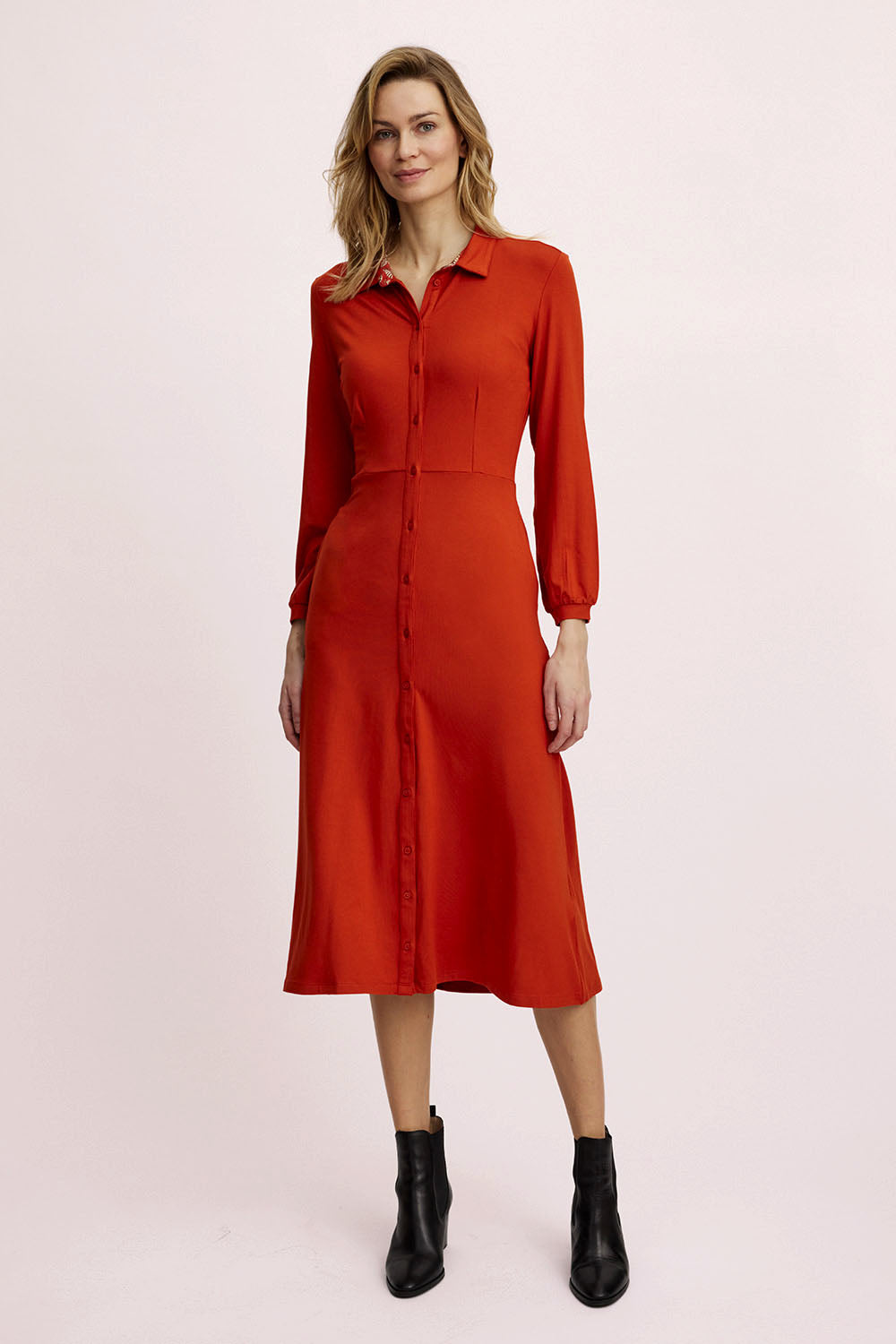 Langes EcoVero™-Kleid