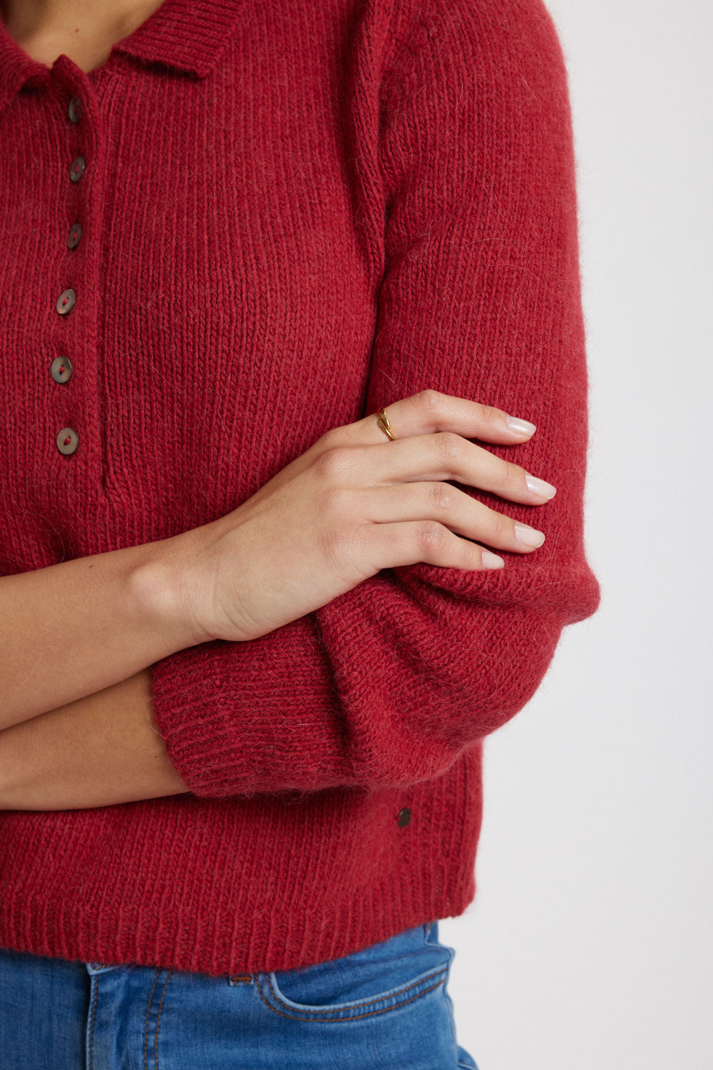 Strick-Pullover Audreyy aus Biobaumwolle