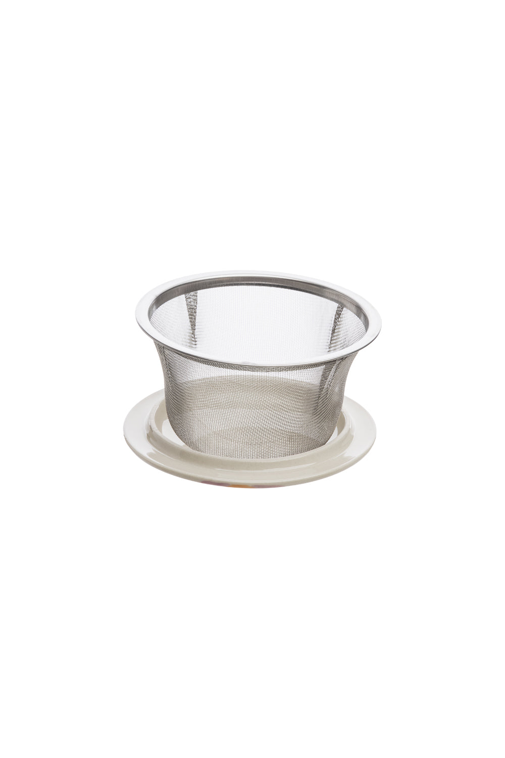 Cup with Tea Strainer VINTAGE GARDEN rose
