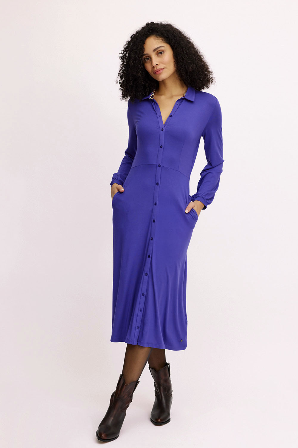 Langes EcoVero™-Kleid
