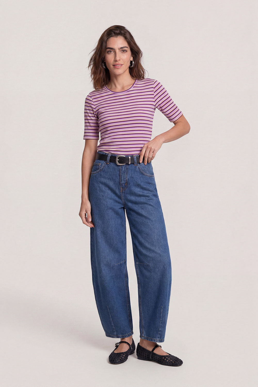 Image Dariss – Barrel-Jeans ohne Elasthan_1
