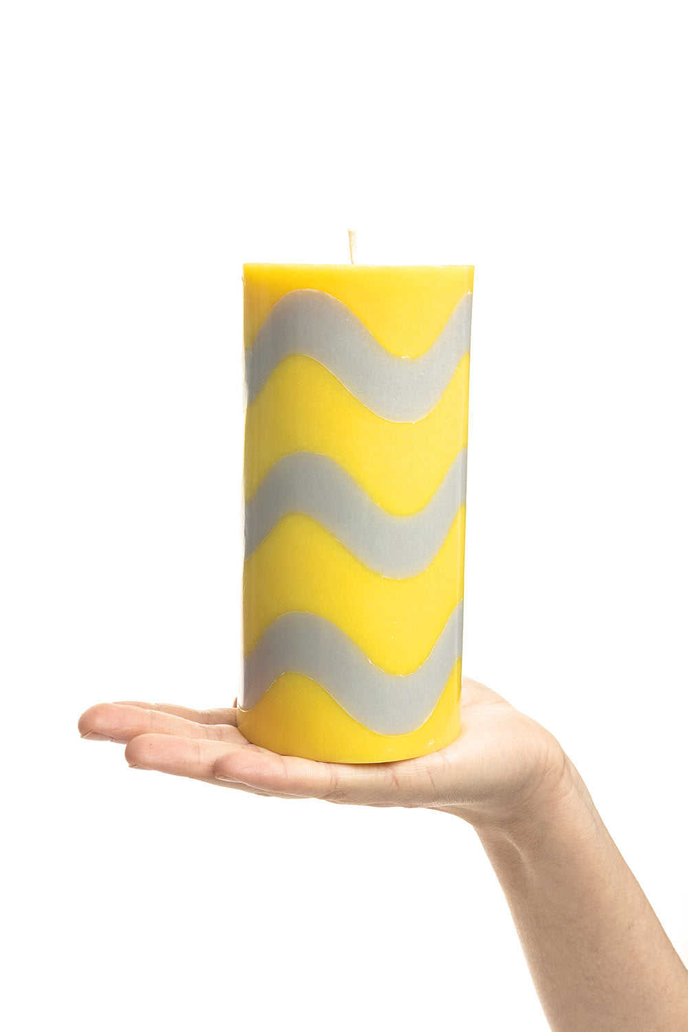 Pillar Candle GLUMI WAVE