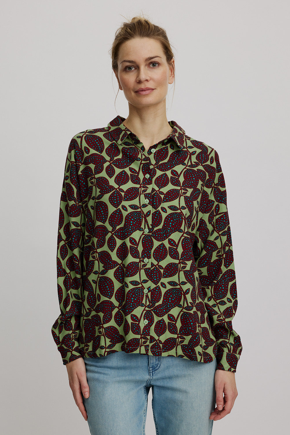 Oversize-Bluse aus EcoVero™ Viskose