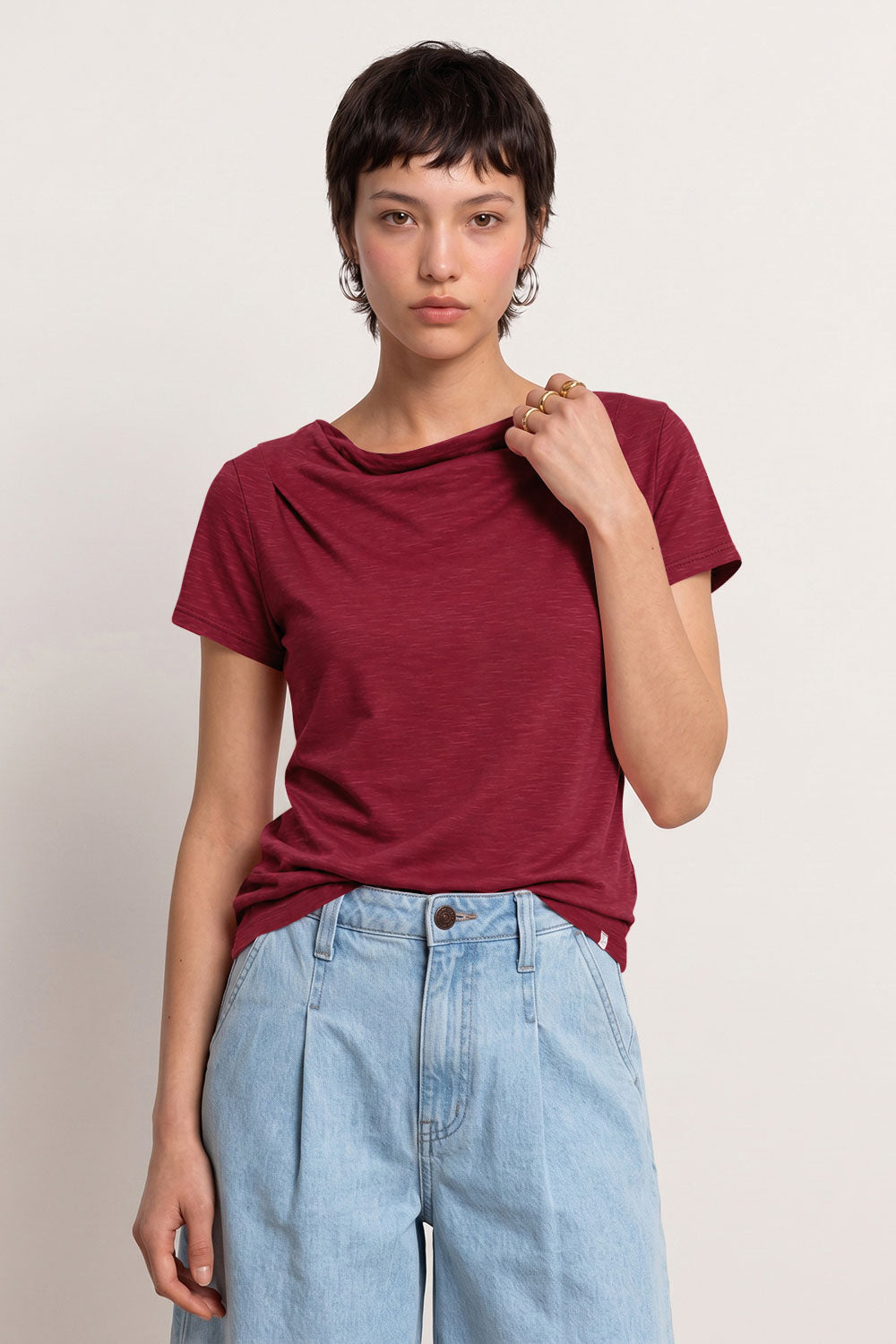 Image Ginaa – Slub-Jersey-Shirt Relaxed Fit_1