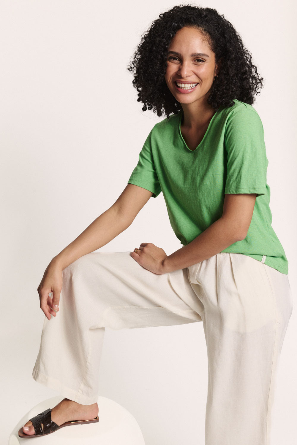 Jerseyshirt Liiz aus Leinen