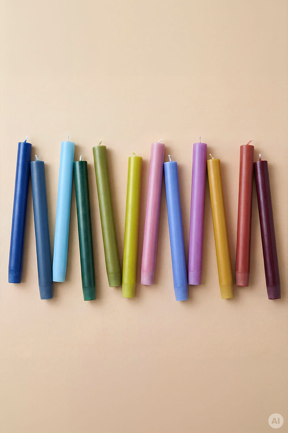 Taper Candles GLUMI grass Set of 4