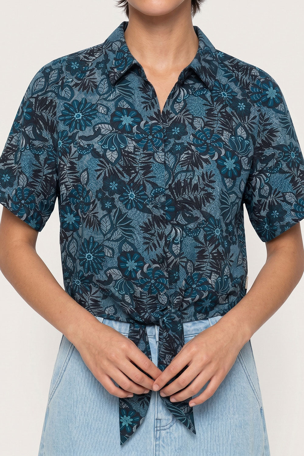 Image Malii – Shirt Knoten-Detail EcoVero_3
