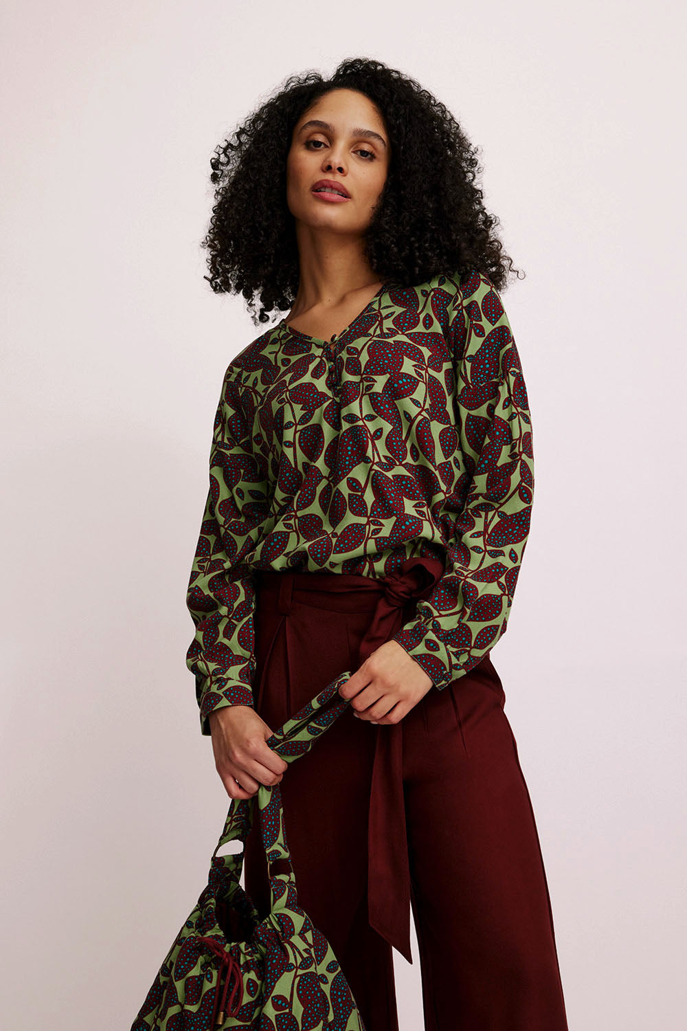 Bluse aus EcoVero™ Viskose