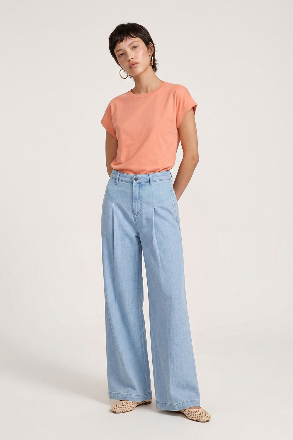 Image Lornikaa – Weite Hose Tencel-Denim_1