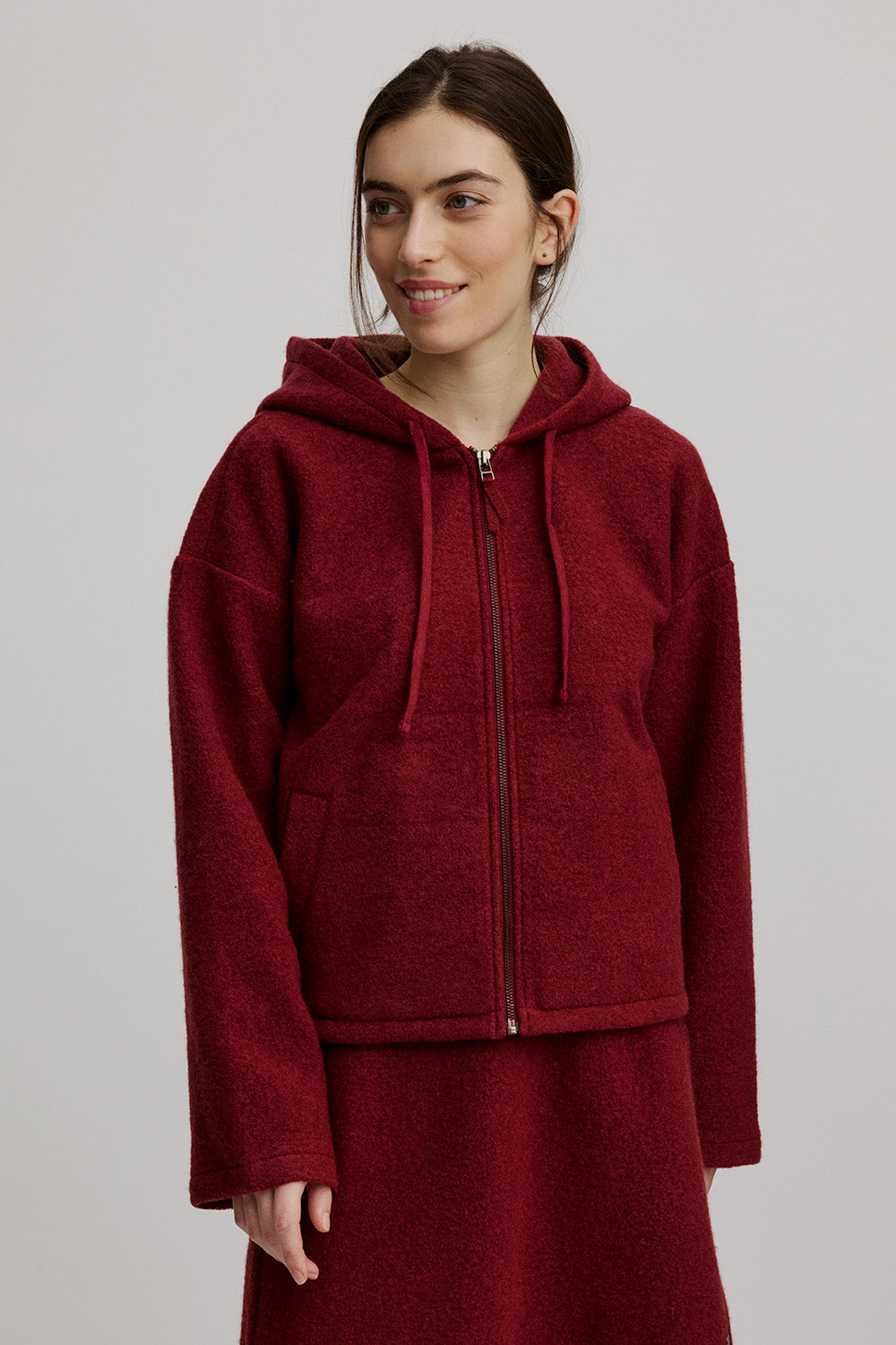 Gemütliche Jacke aus Walkwolle