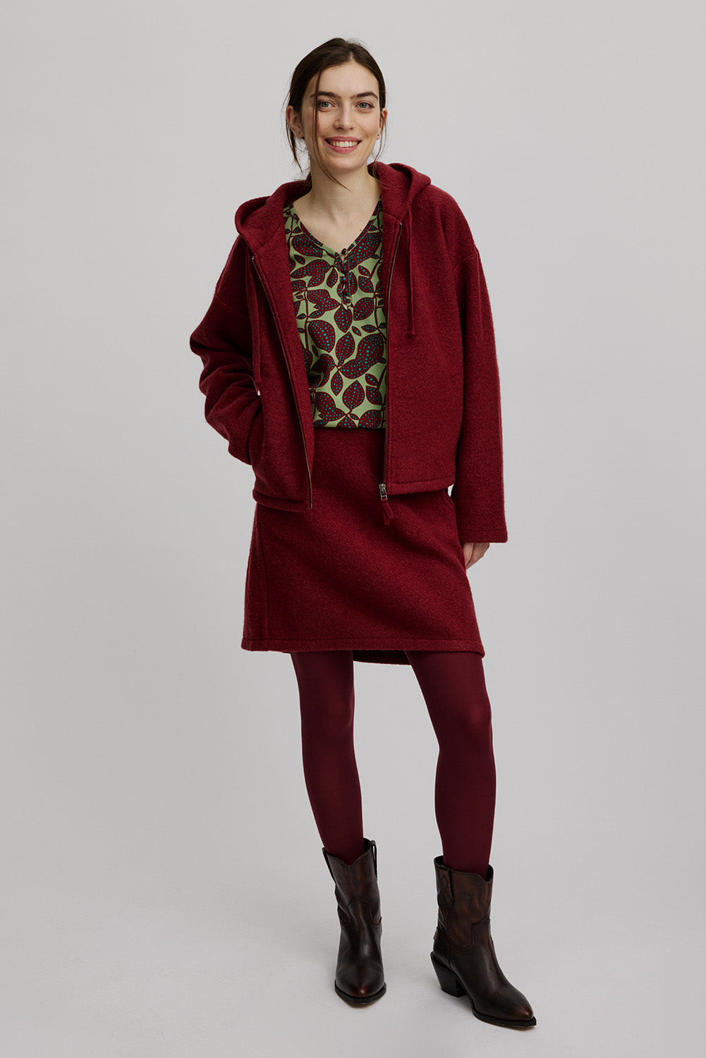 Gemütliche Jacke aus Walkwolle