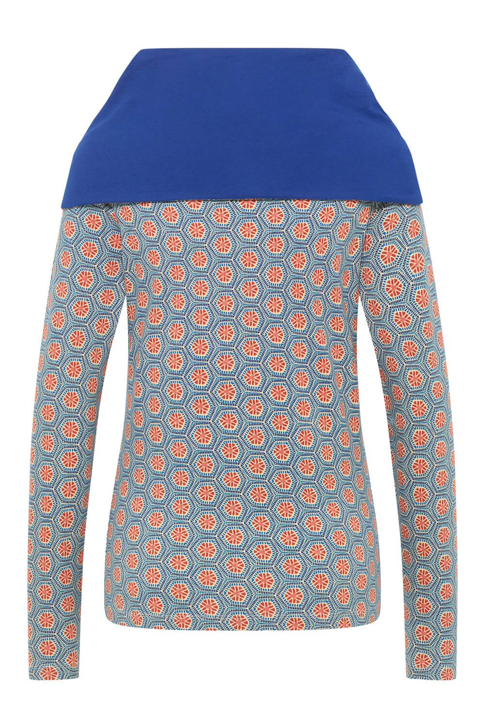 Pullover mit großem Kragen