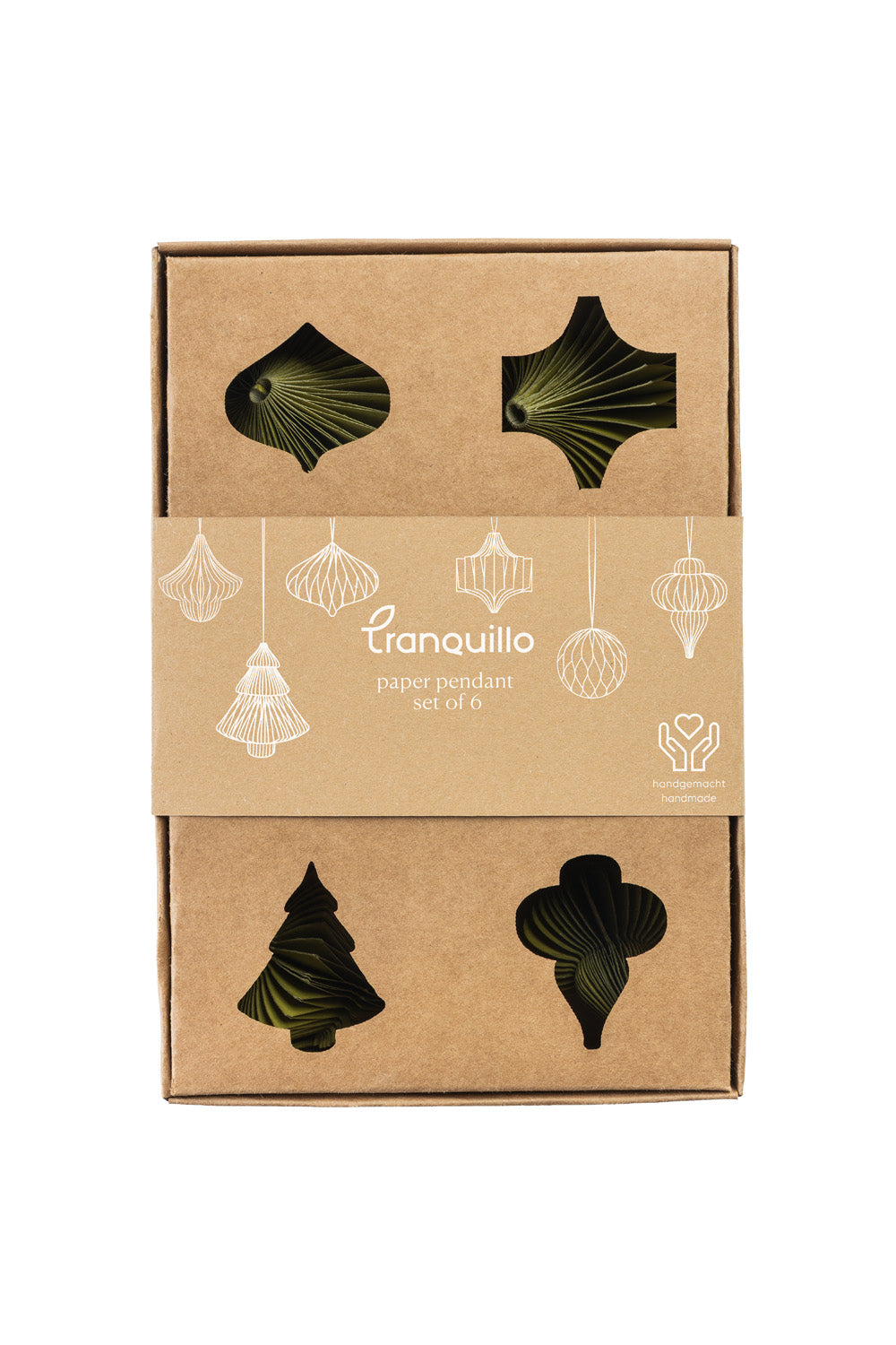 Papieranhänger GREEN PAPERA 6er-Set