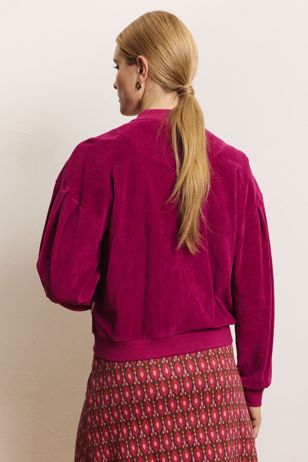 Aminaa Velour Cord Jacket – Organic Cotton