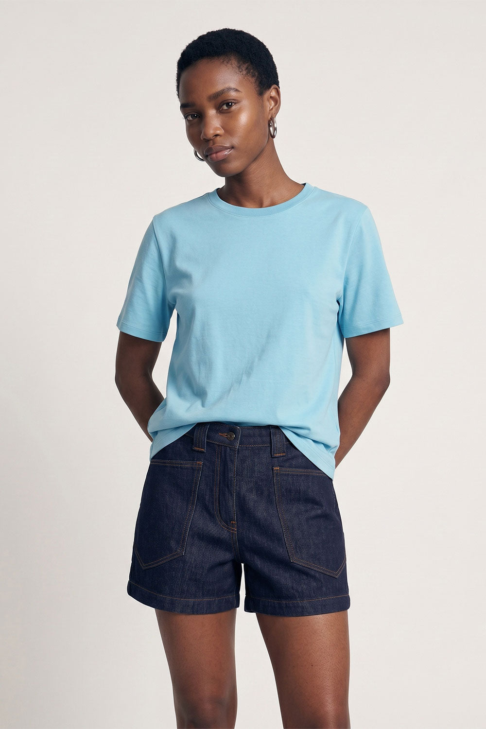 Image Dontaa – Denim-Shorts Raw & Mid Blue_1