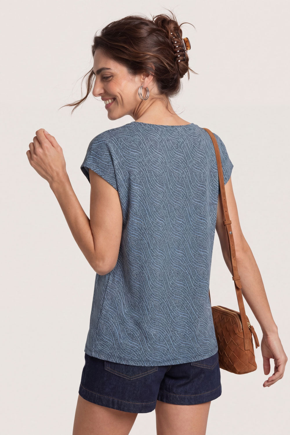 Image Elinn – Stretch-Jersey-Shirt V-Neck_2