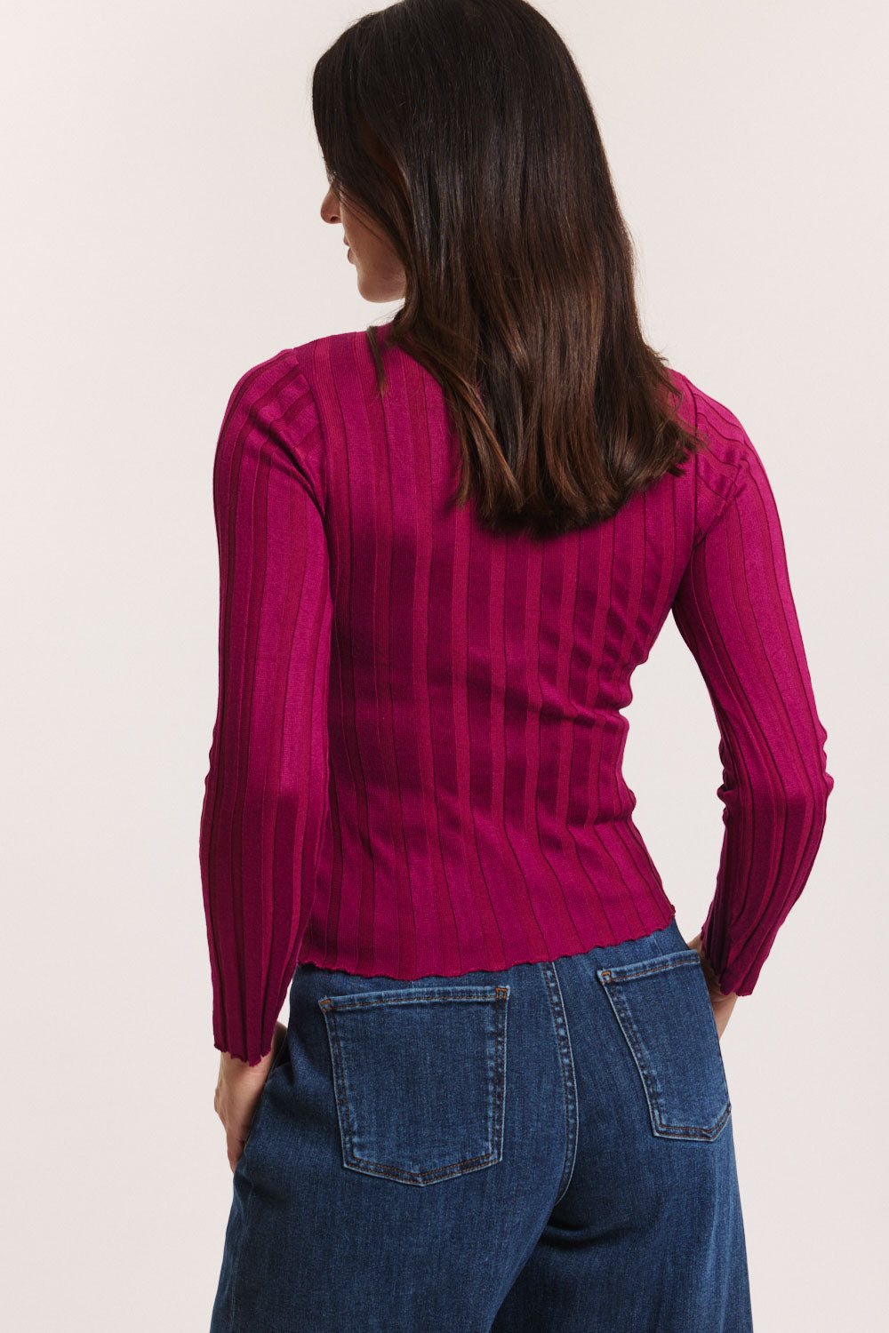 Oberteil aus Carool aus EcoVero-Rippstrick