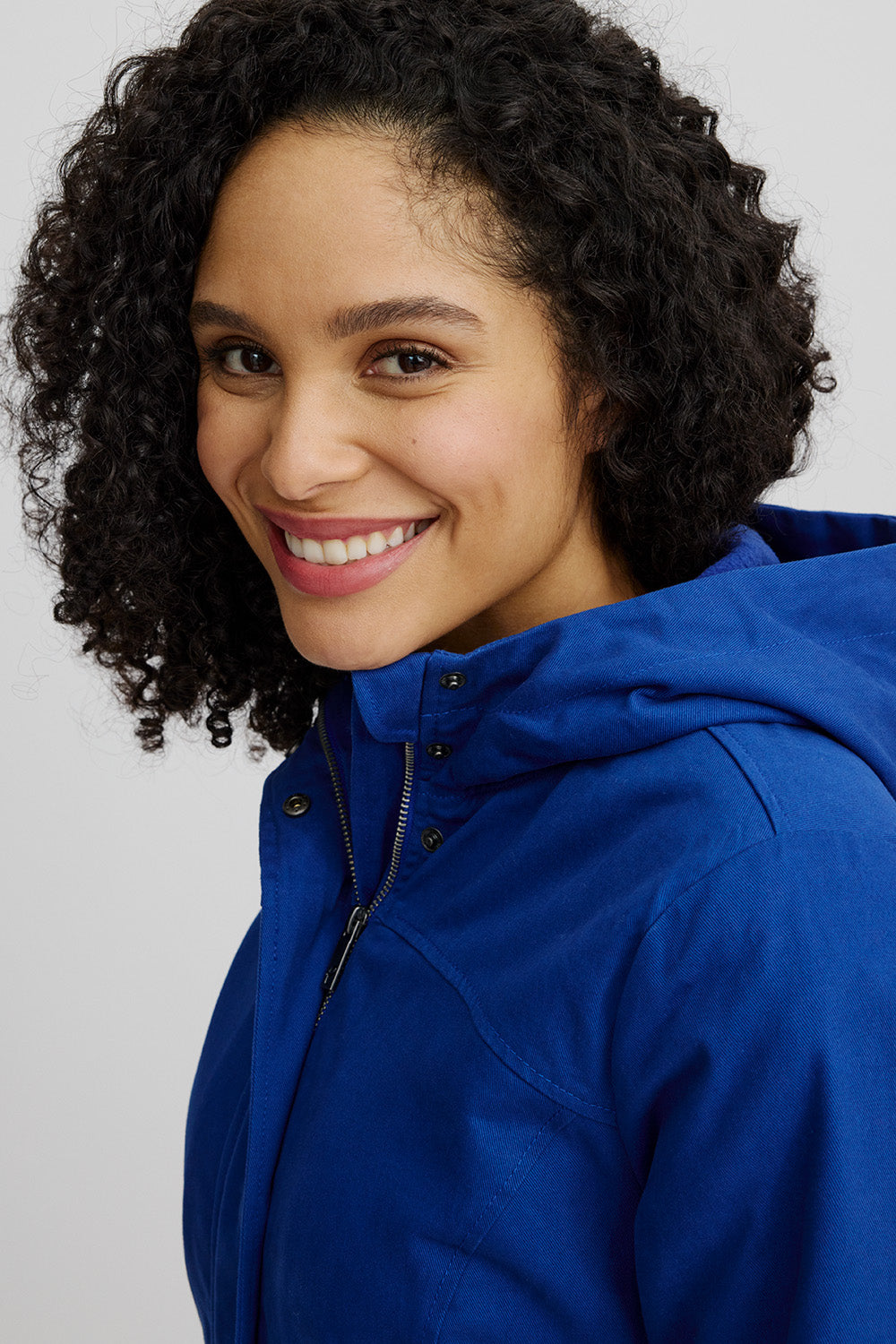 Taillierte Jacke aus Biobaumwolle