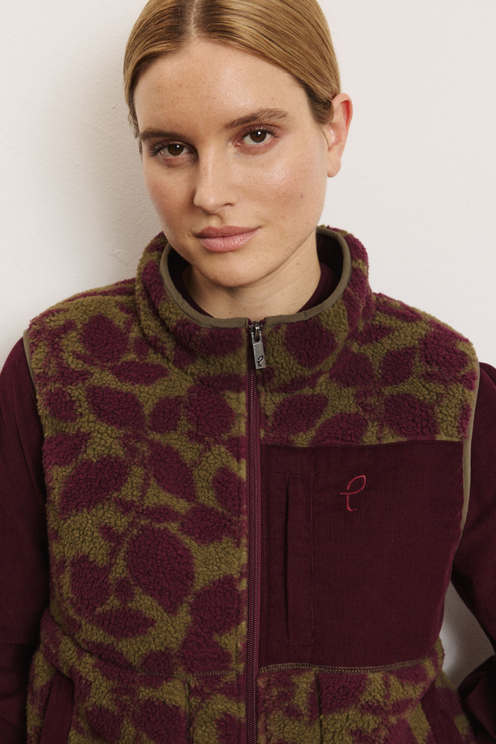 Teddyfleece-Weste Galaa mit recyceltem Polyester