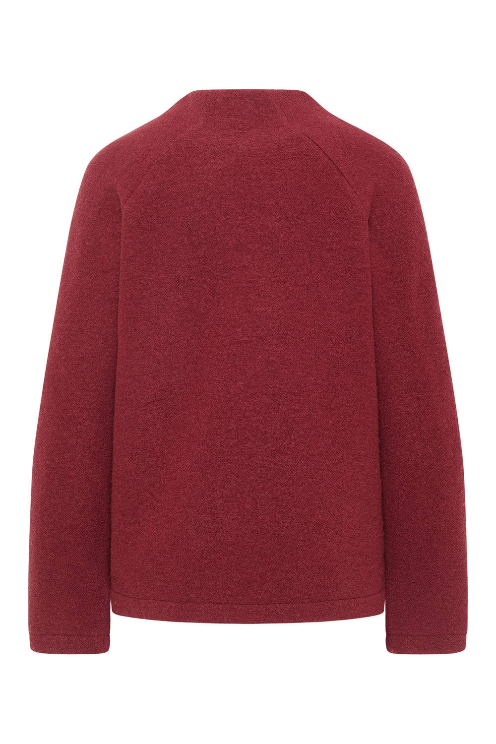 Kurzer Pullover aus reinem Wollfleece