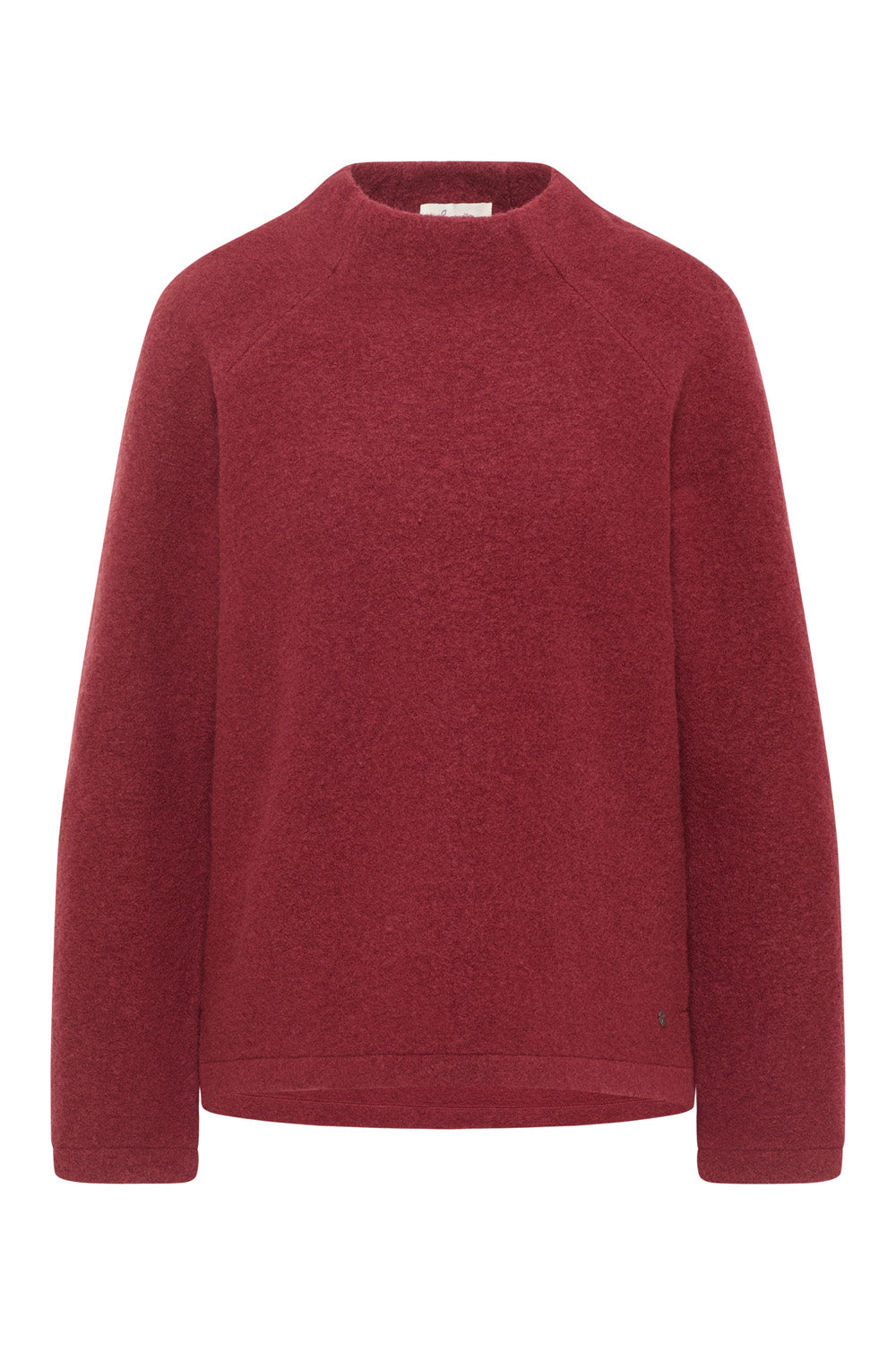 Kurzer Pullover aus reinem Wollfleece