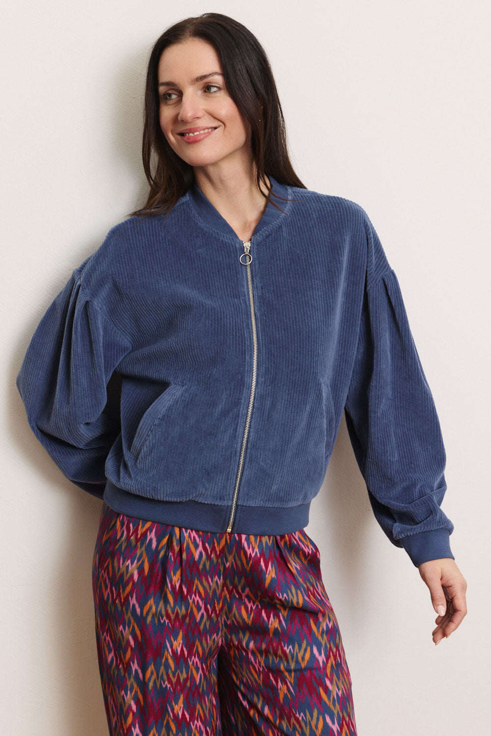 Aminaa Velour Cord Jacket – Organic Cotton
