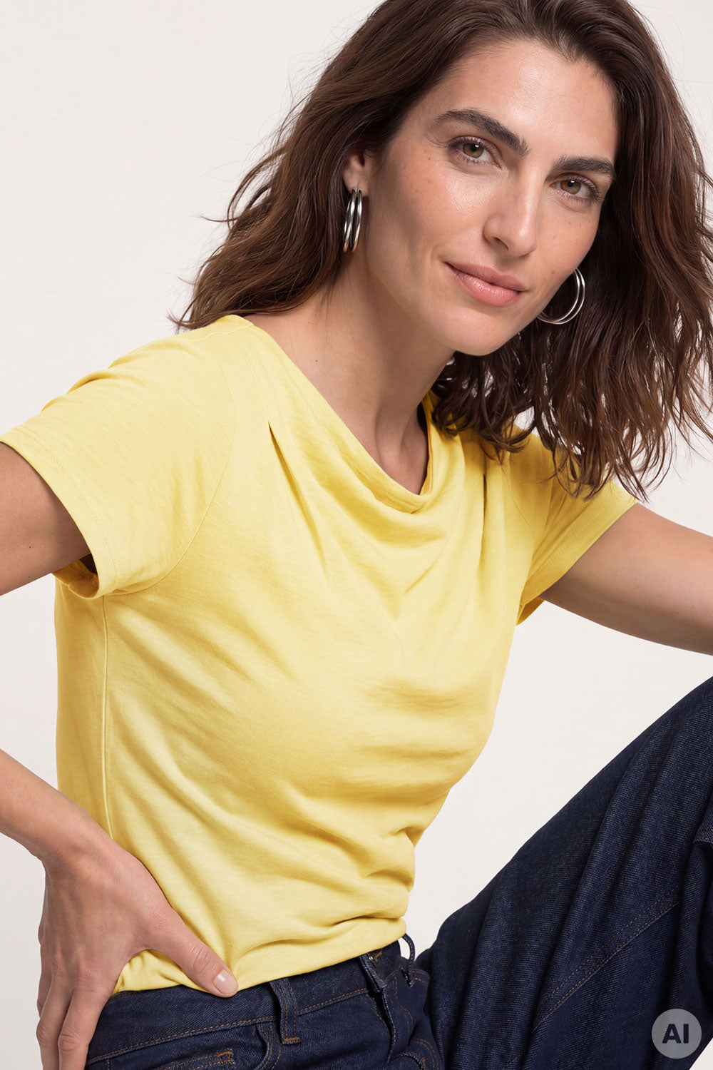 Image Ginaa – Slub-Jersey-Shirt Relaxed Fit_3