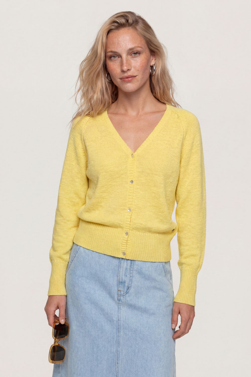 Image Mirellee – Raglan-Cardigan Slub_1
