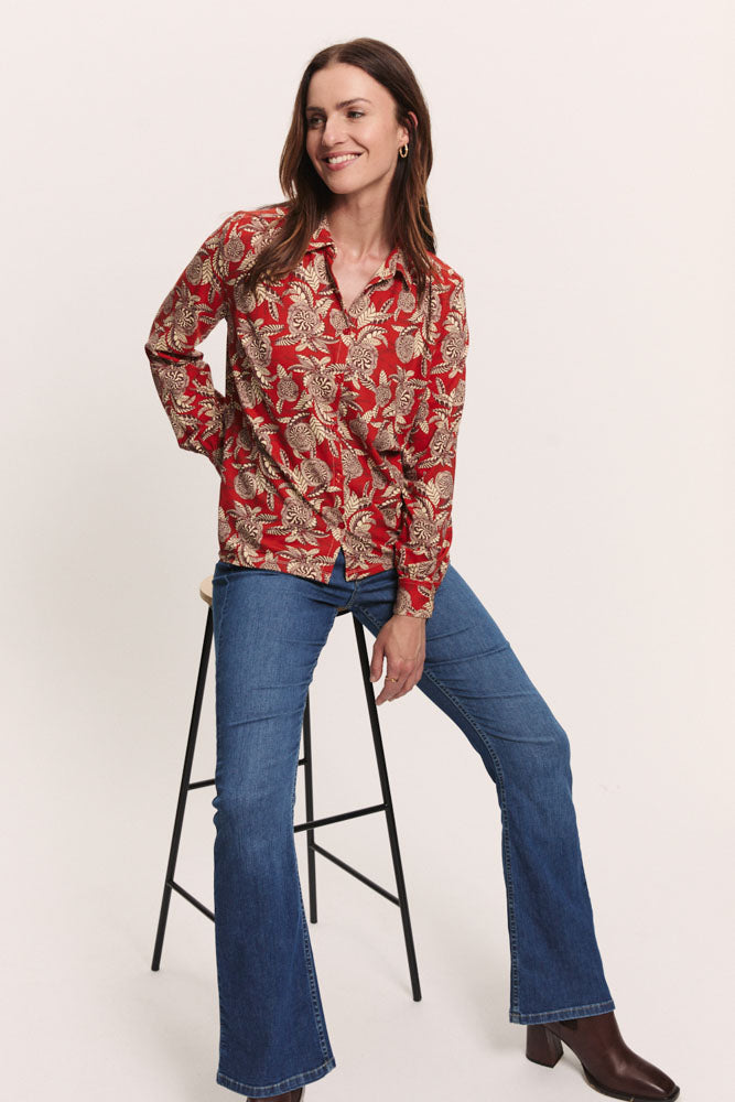 Bluse aus EcoVero™ Viskose