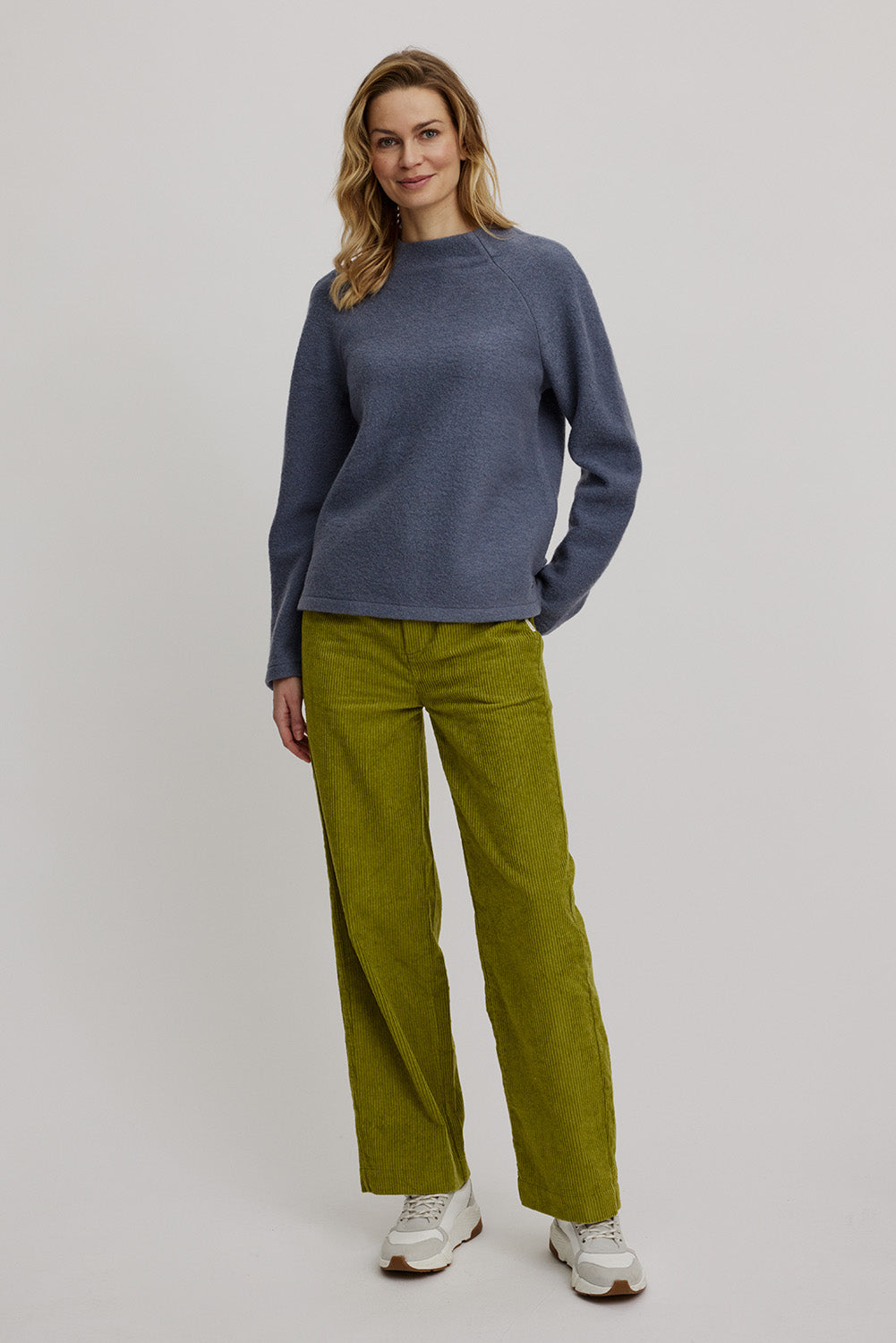 Kurzer Pullover aus reinem Wollfleece