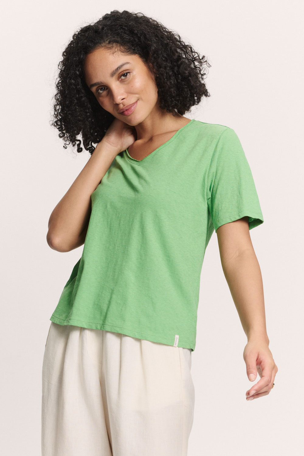 Jerseyshirt Liiz aus Leinen