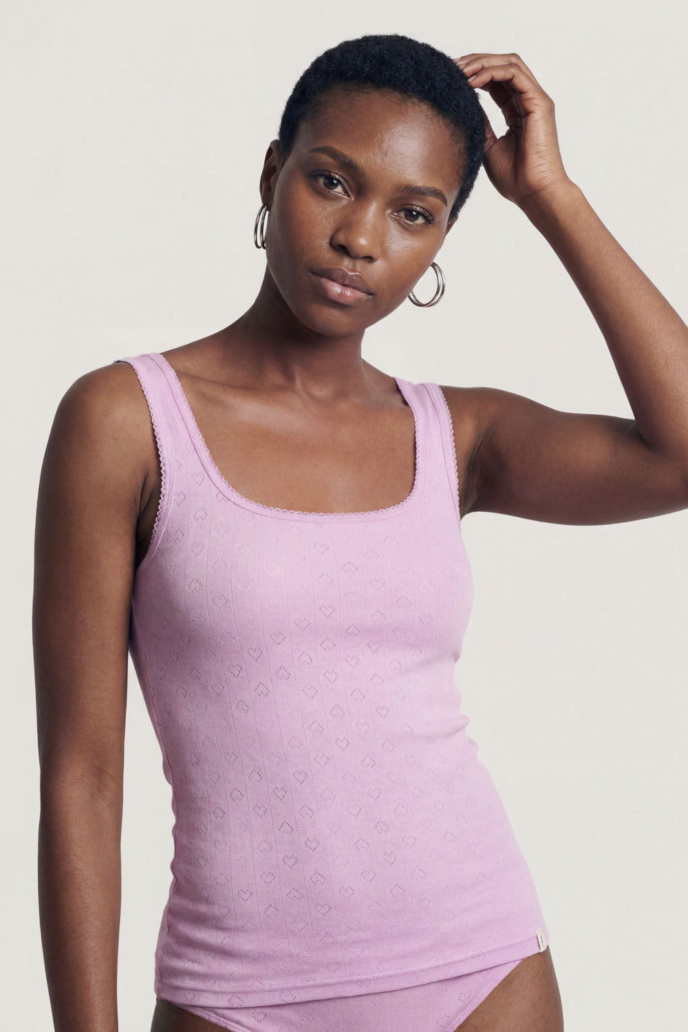 Image Rosaa – Top aus Ajour-Jersey-Rib_1