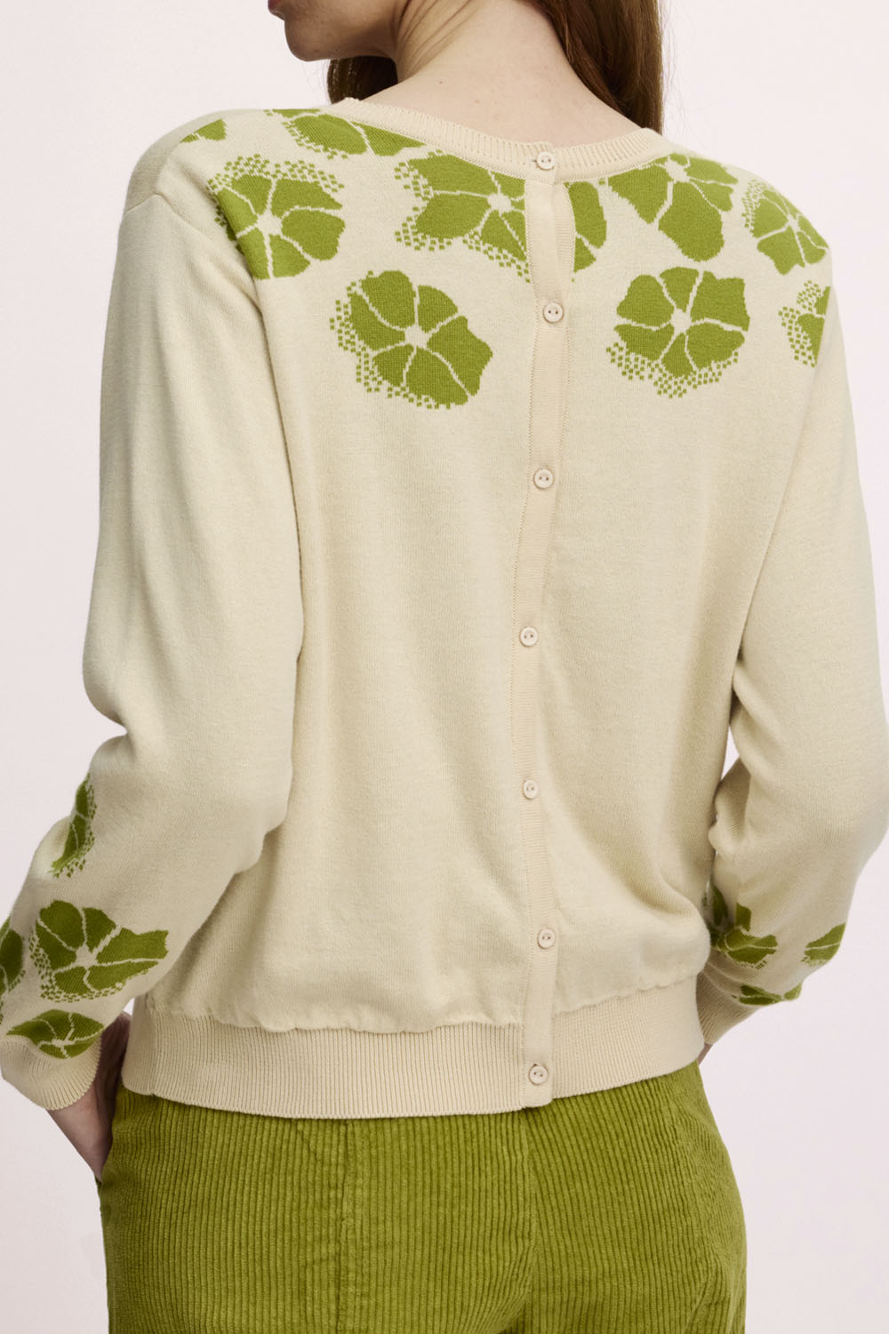 Lockerer Jaquard-Pullover