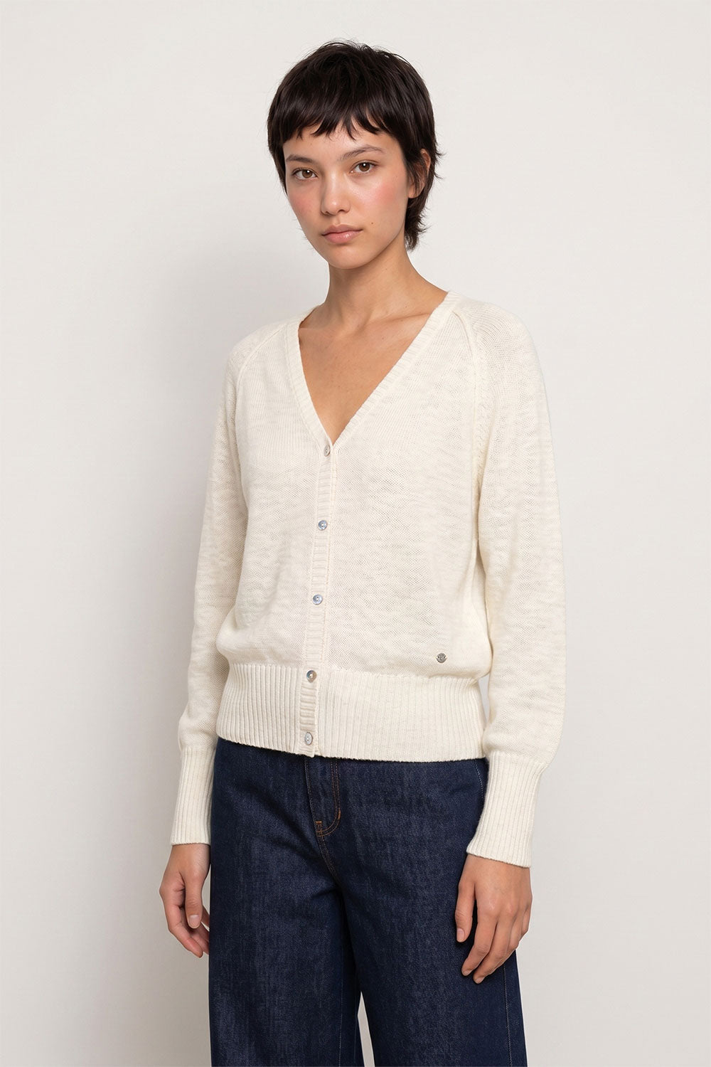Image Mirellee – Raglan-Cardigan Slub_1