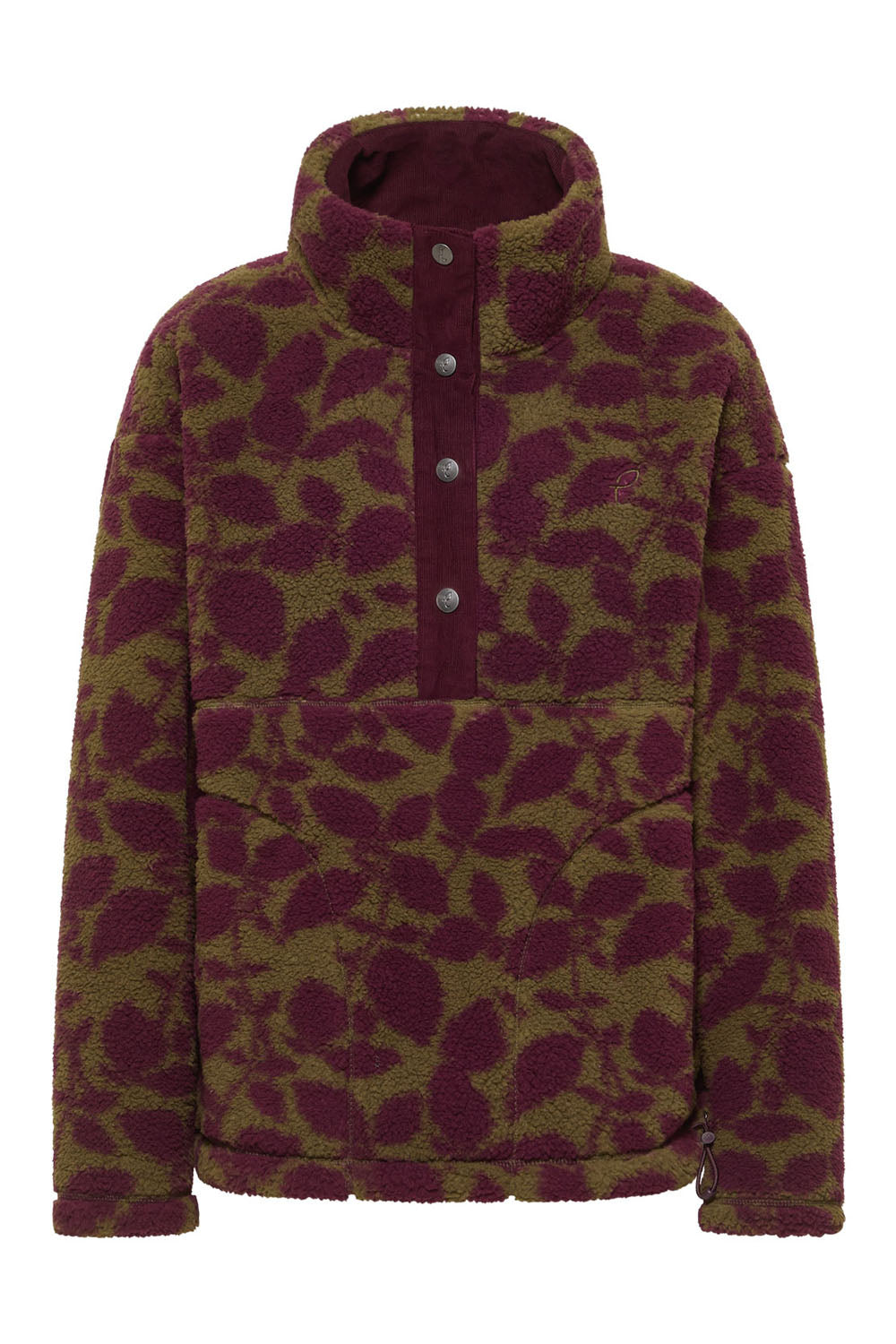 Fleece-Schlupfjacke Jorgaa mit recyceltem Polyester