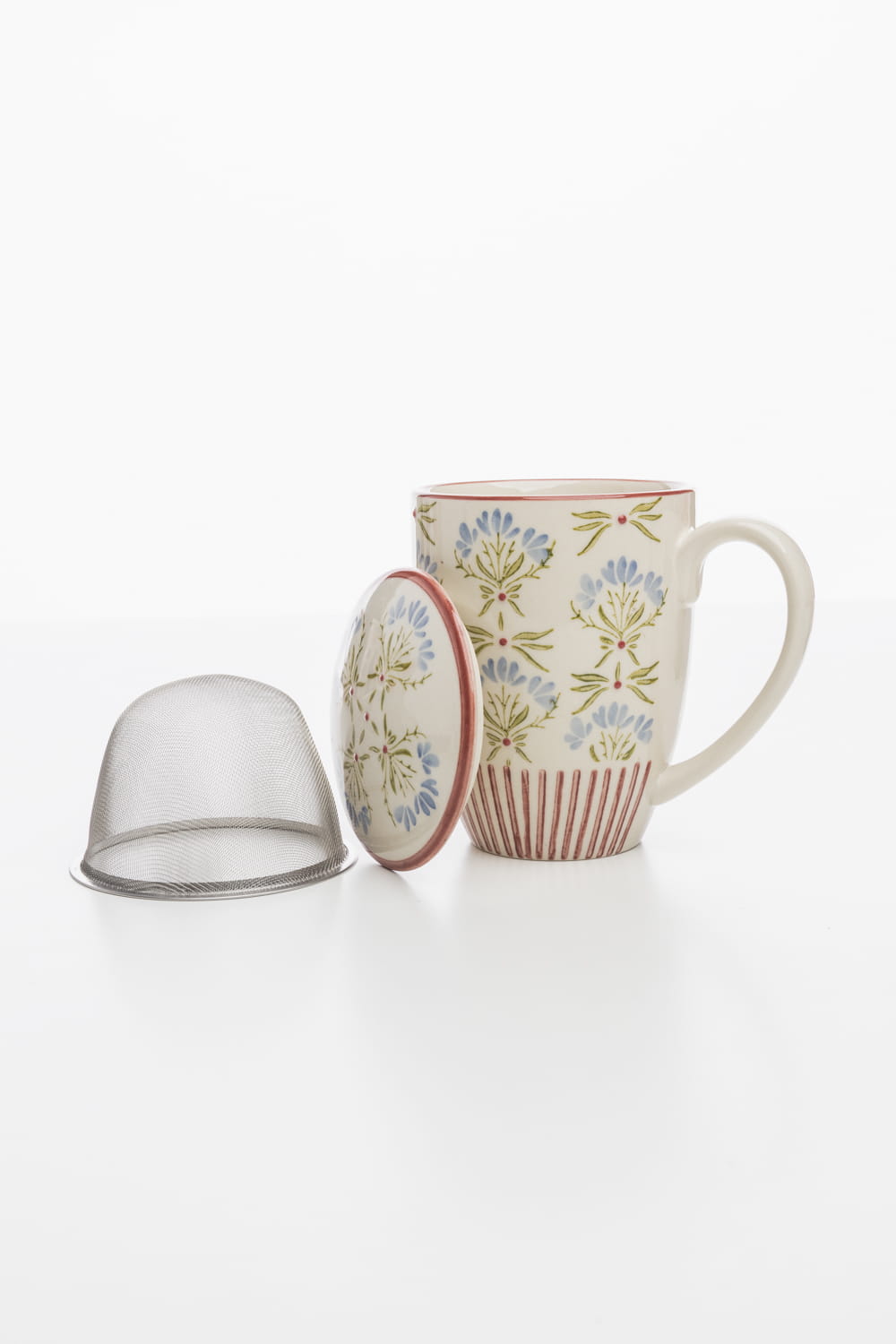 Tasse mit Teesieb RETROFLORIA