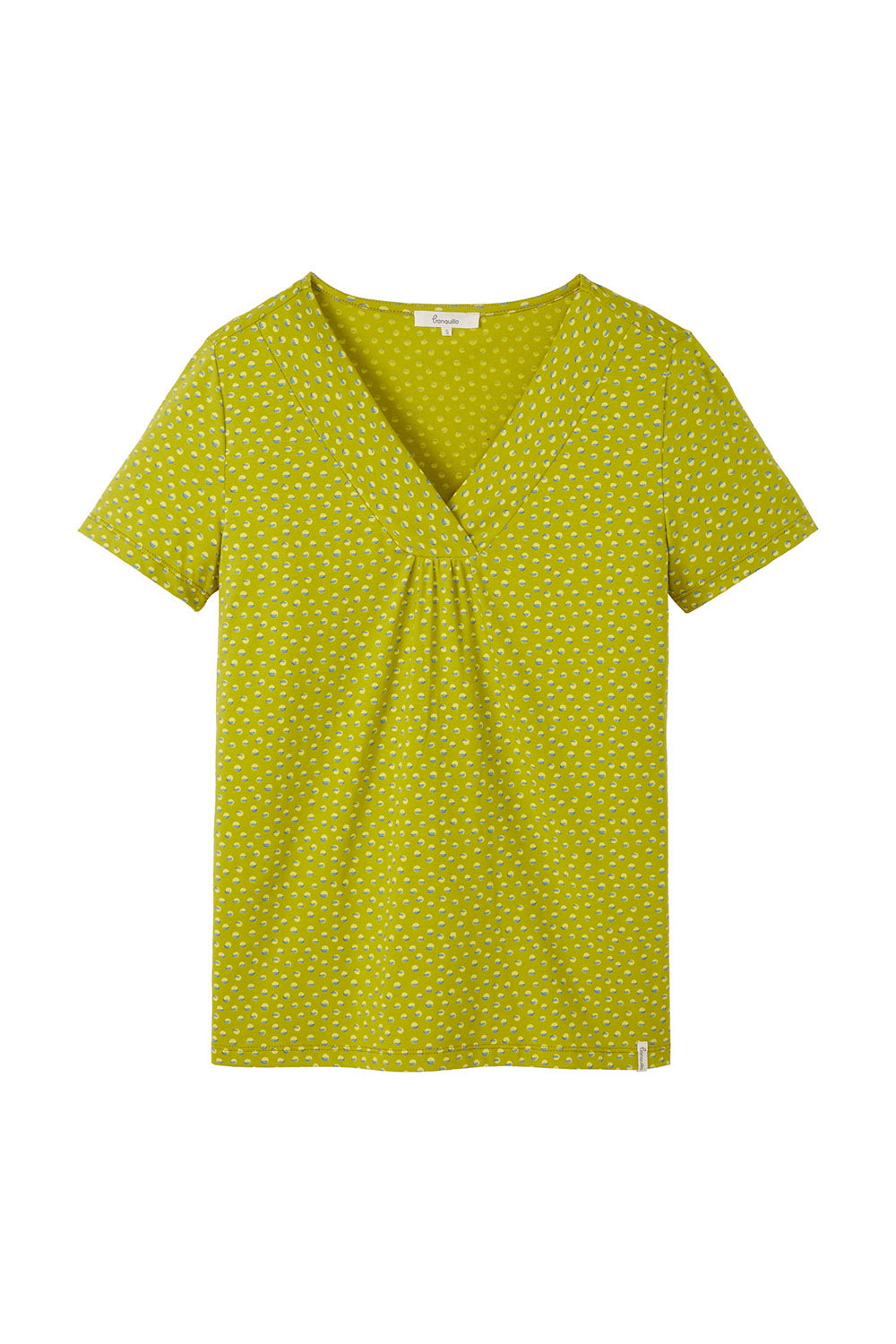 Jersey-Shirt mit V-Ausschnitt