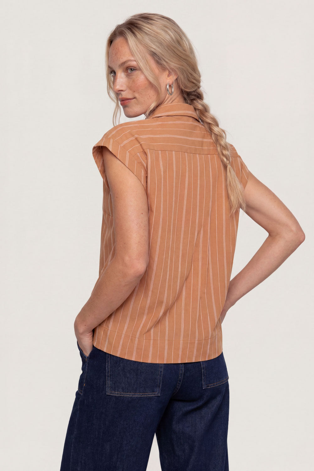 Image Eddaa – Popeline-Bluse Bubikragen_2