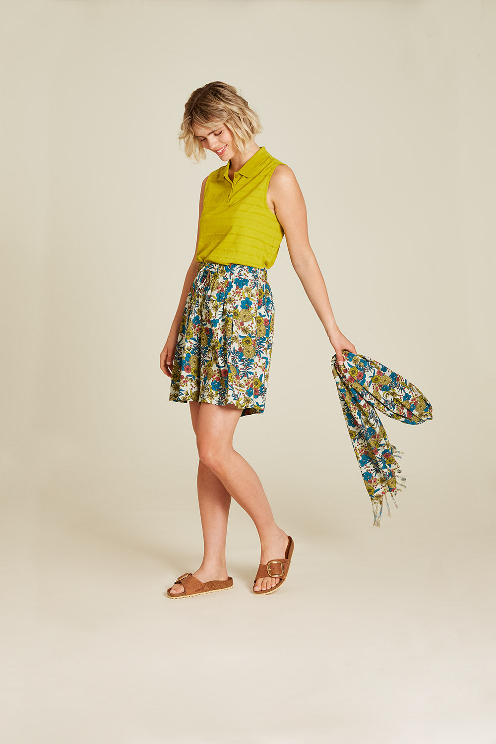Bluse aus Ajour-Jersey