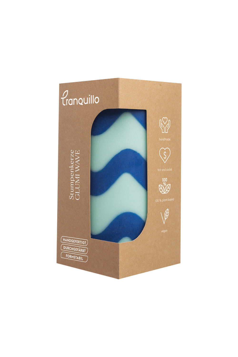 Pillar Candle GLUMI WAVE