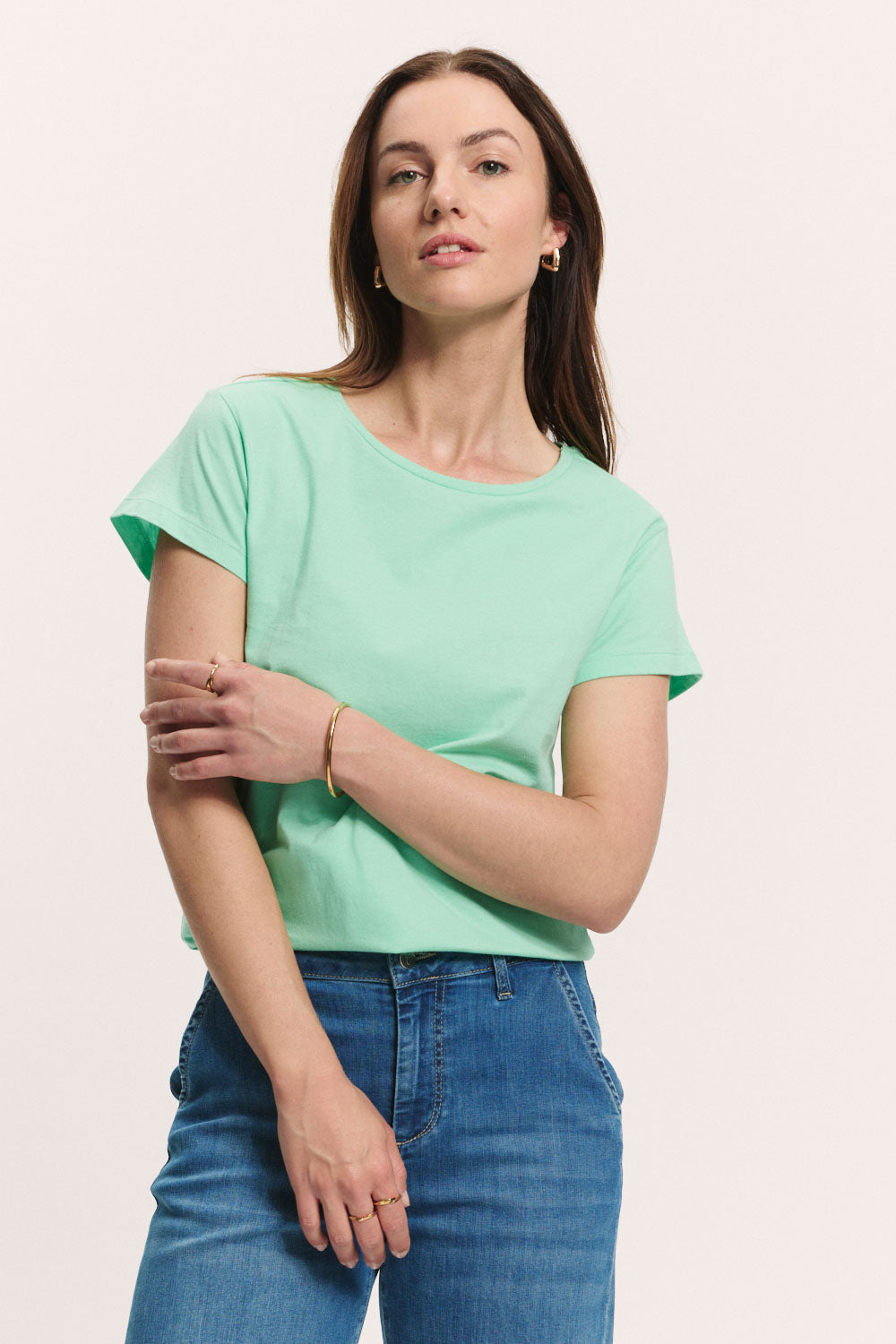 2er-Set Jerseyshirt Hannaa aus Bio-Baumwolle