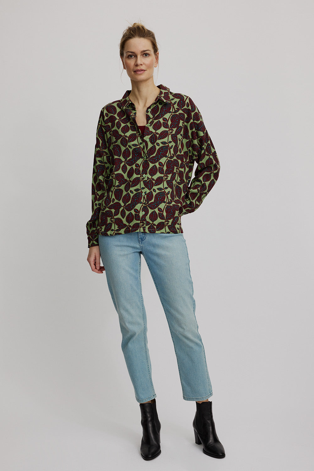 Oversize-Bluse aus EcoVero™ Viskose