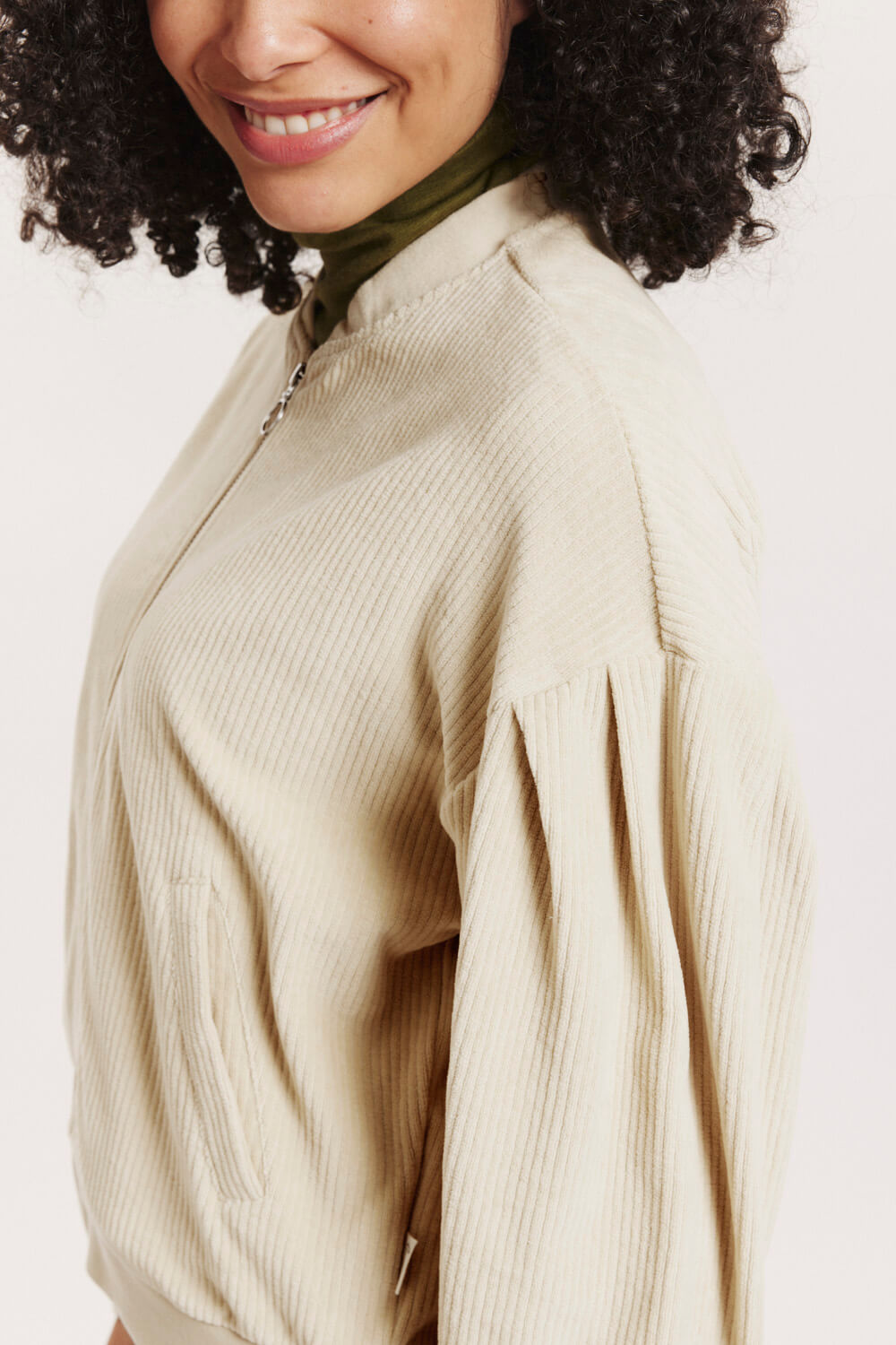 Aminaa Velour Cord Jacket – Organic Cotton