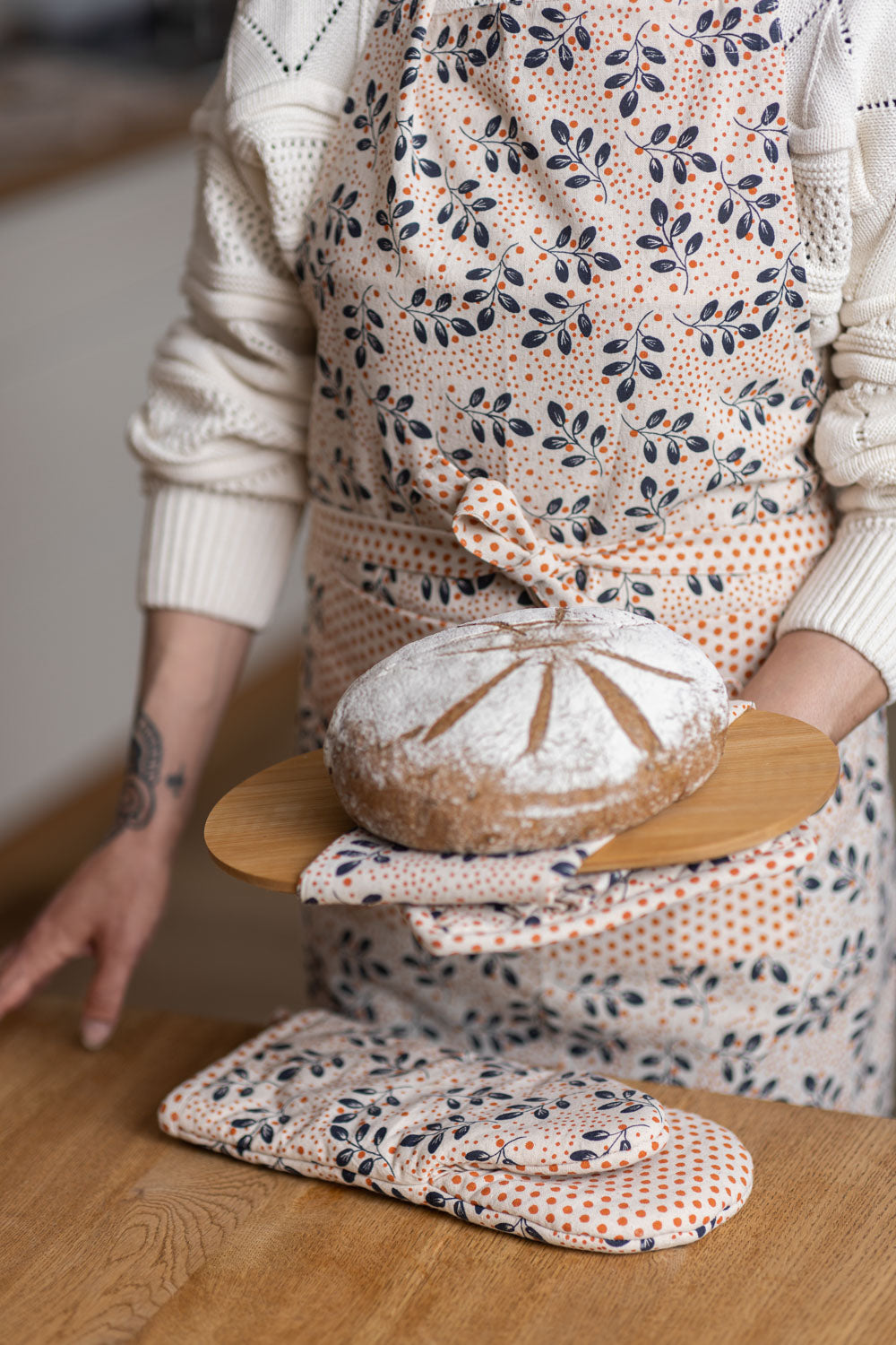 Oven glove LEAVES